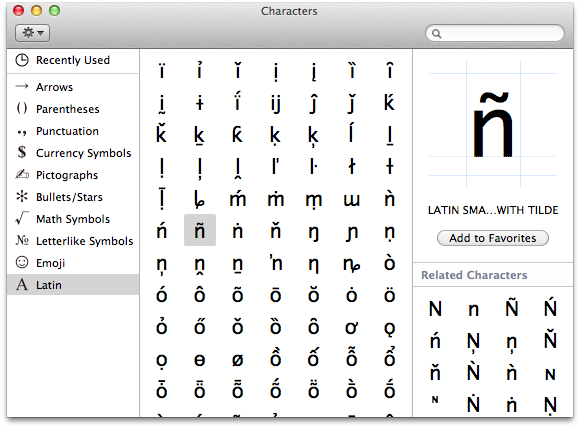 ms word 2011 for mac special characters